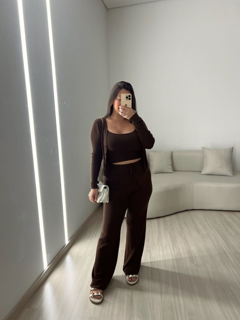 CONJUNTO EMÍLIA MODAL MARROM
