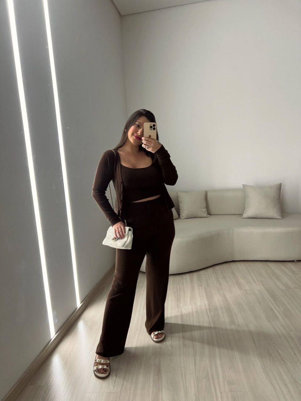 CONJUNTO EMÍLIA MODAL MARROM