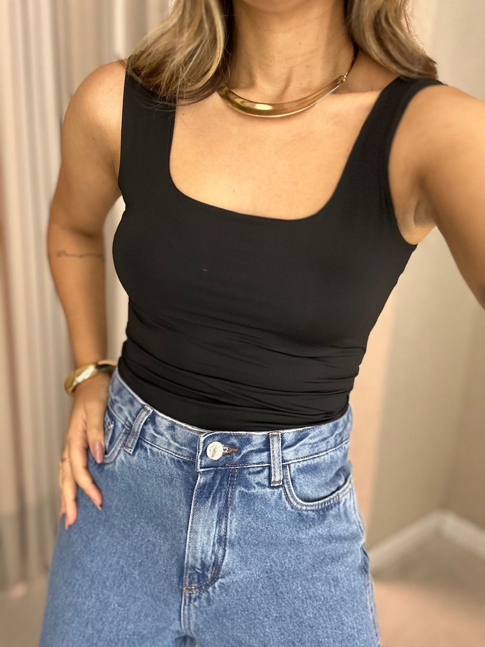 BLUSA LARISSA CF CAVADA Preta
