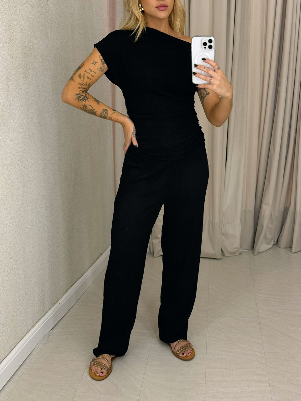 CONJUNTO MIRA CALÇA PRETO