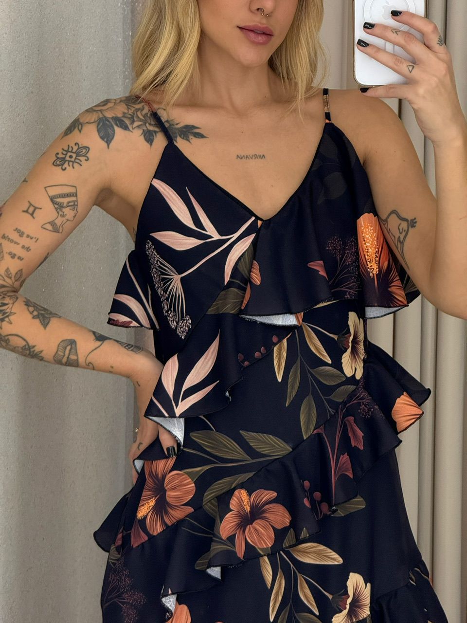 VESTIDO JAMILE LONGO ESTAMPADO