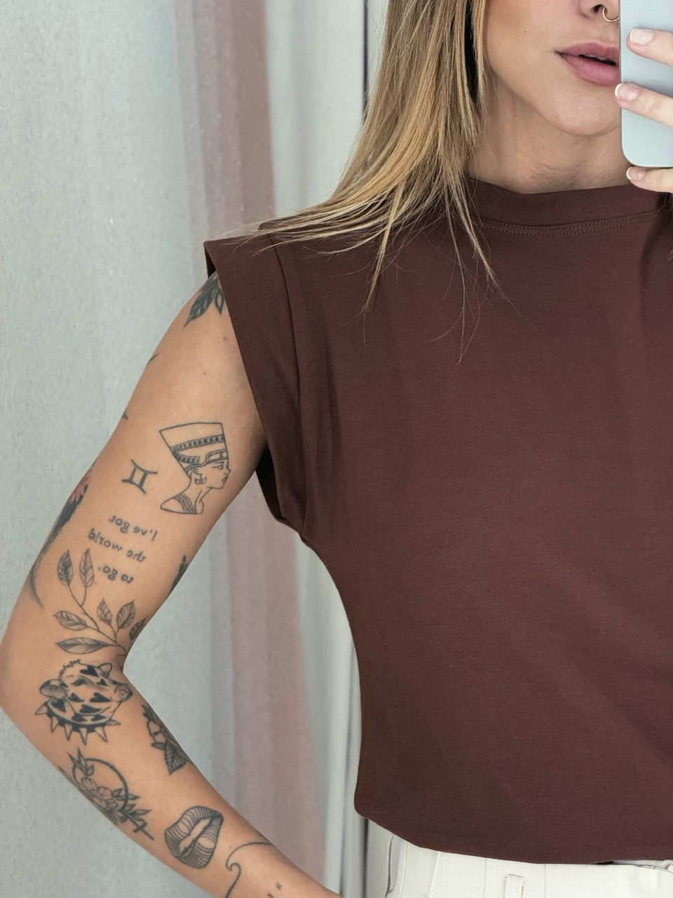 BLUSA PIETRA CAVADA MARROM