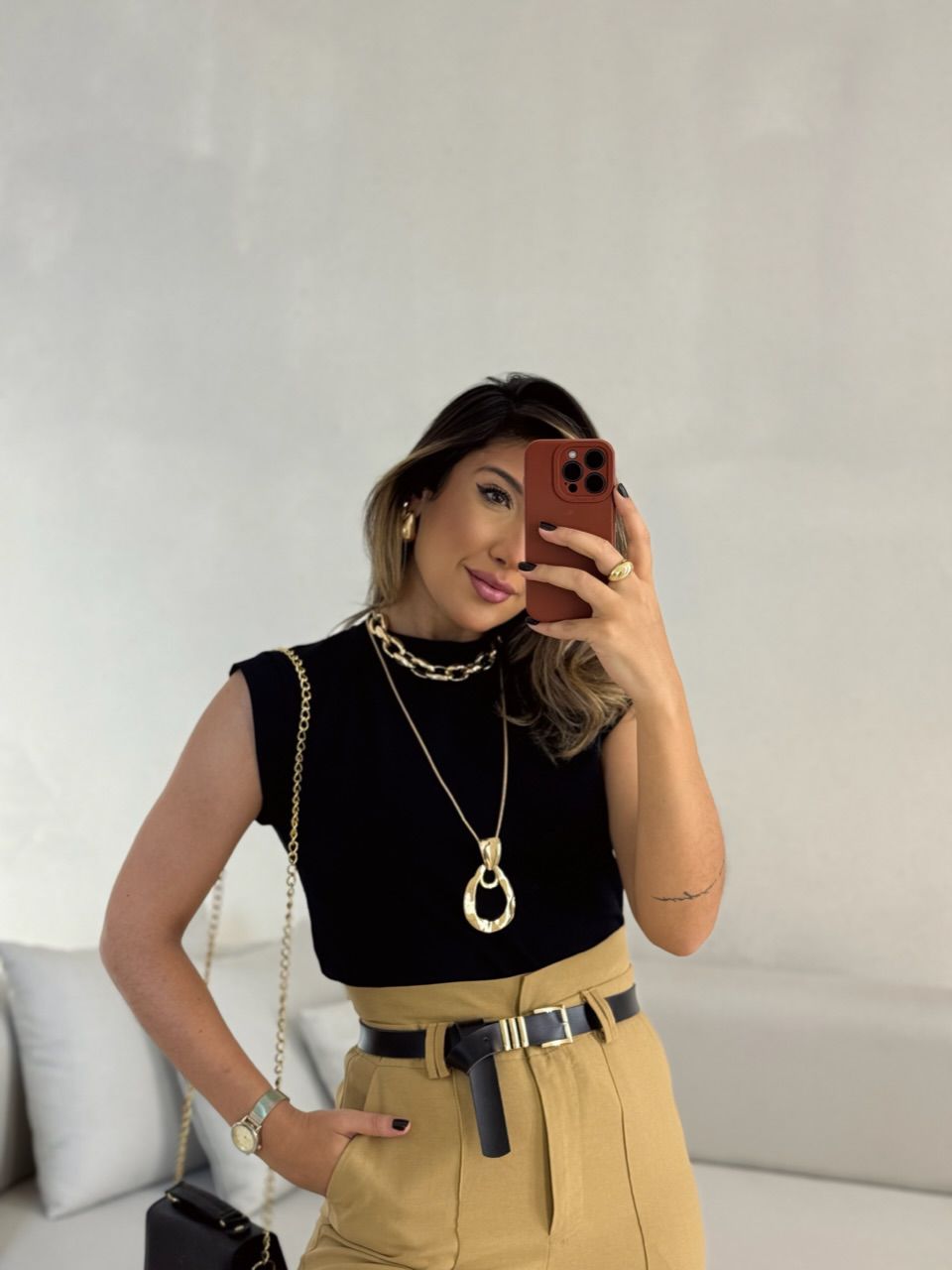 BLUSA PIETRA CAVADA PRETA - 0052990033 - CAROLLA FERRARO
