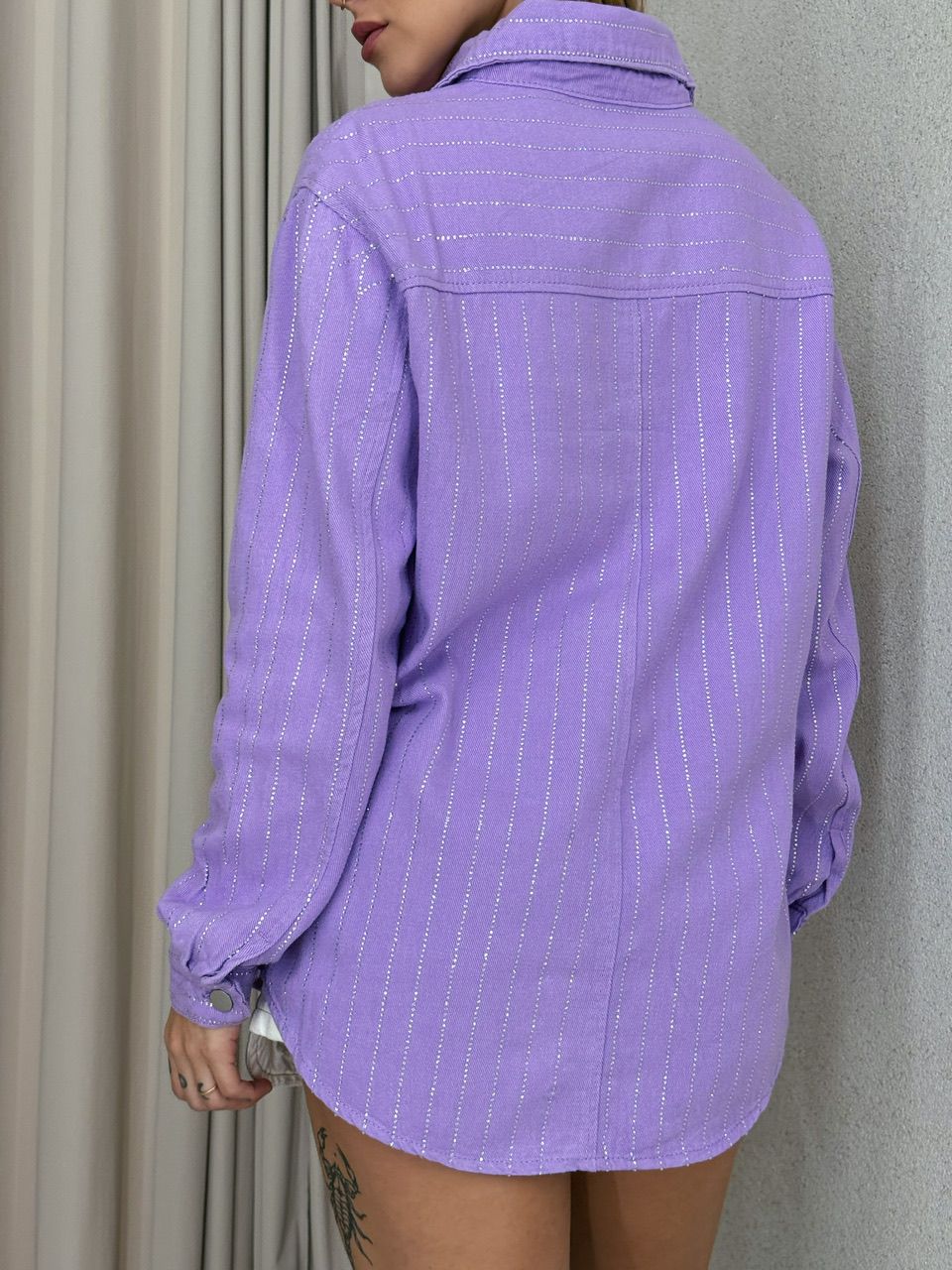 CAMISA MELISSA BRILHO LILÁS