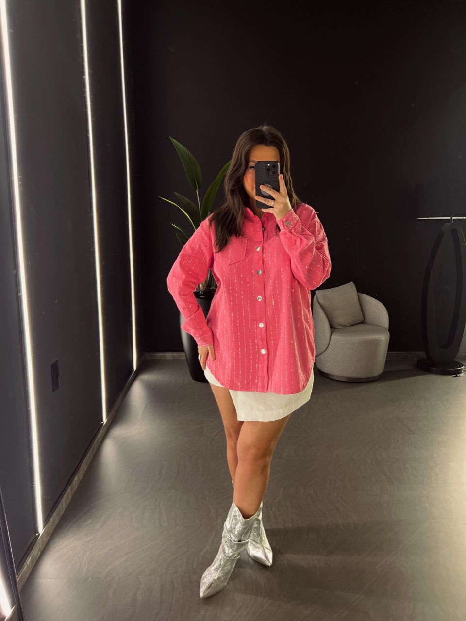 CAMISA MELISSA BRILHO ROSA
