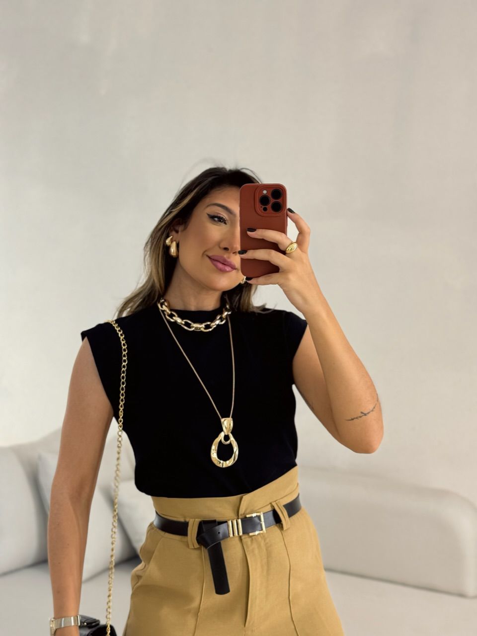 COLAR CORRENTE GROSSA Dourado