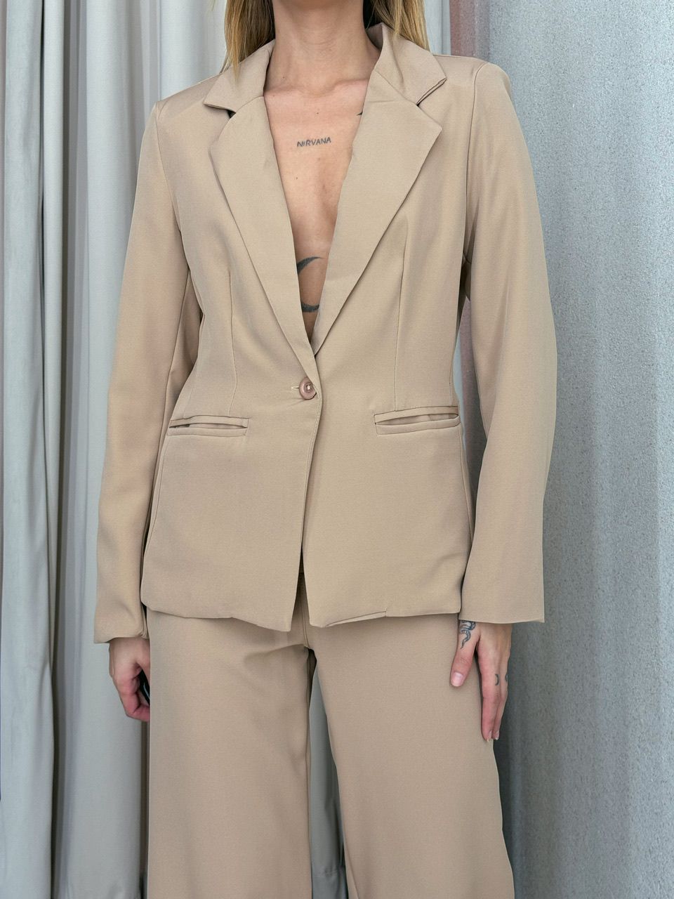 CONJUNTO ELLEN BLAZER CAPUCCINO 