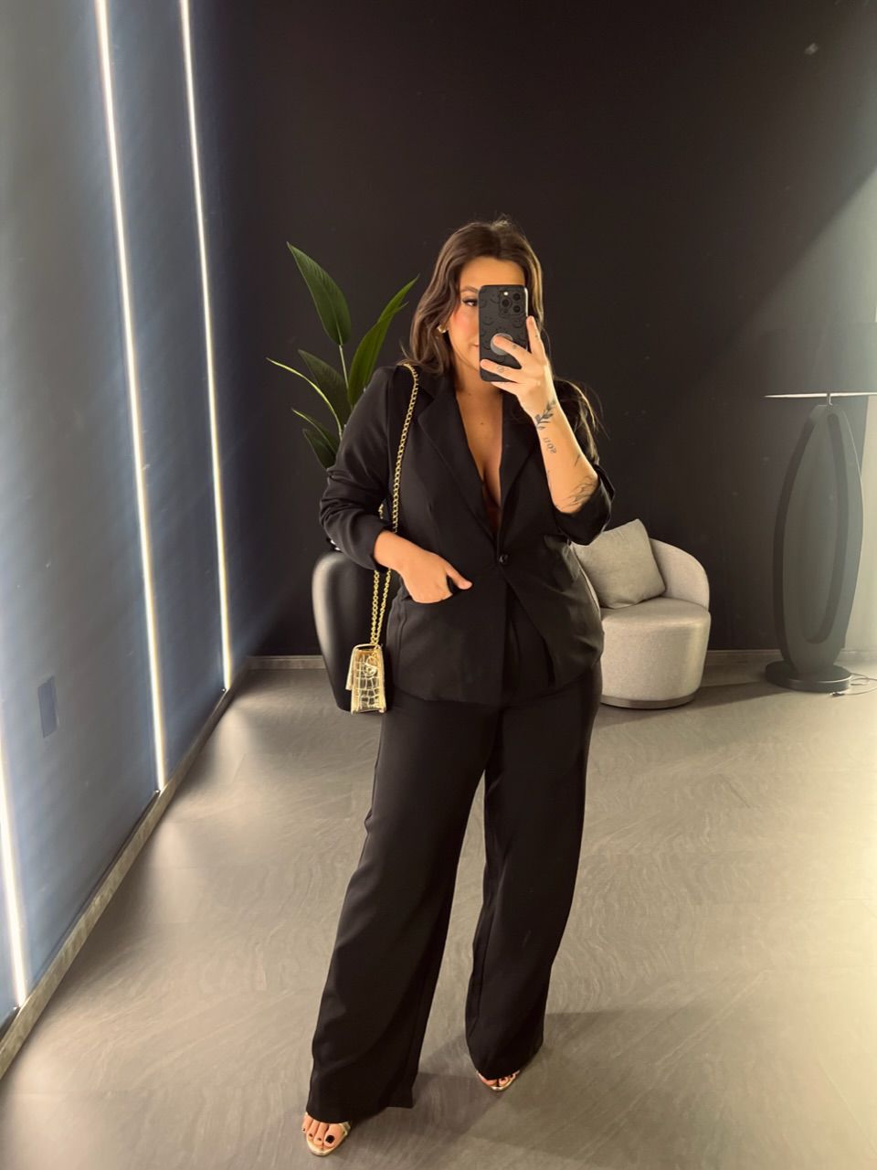 CONJUNTO ELLEN BLAZER PRETO