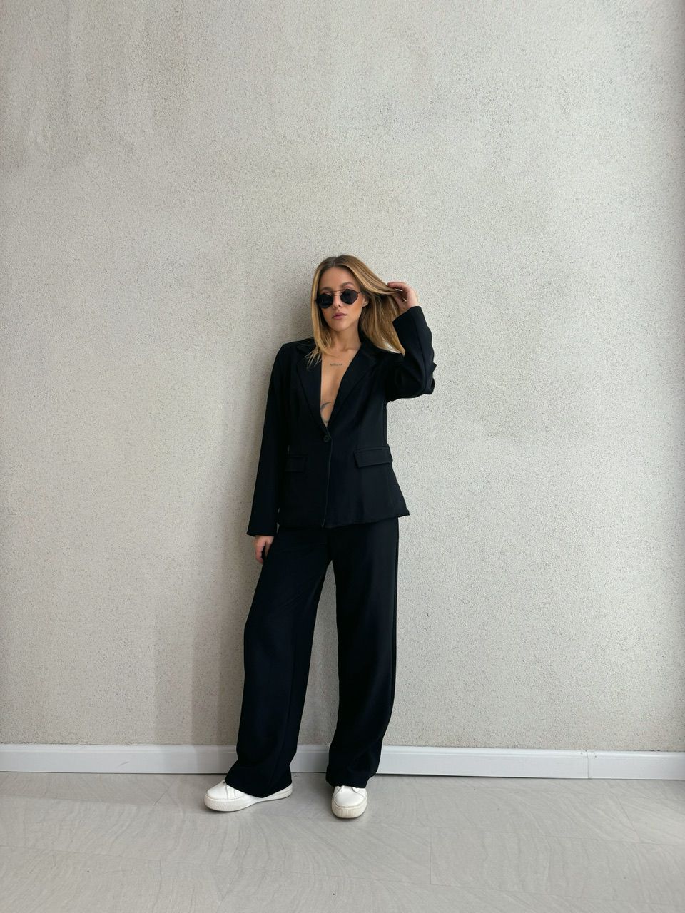 CONJUNTO ELLEN BLAZER PRETO