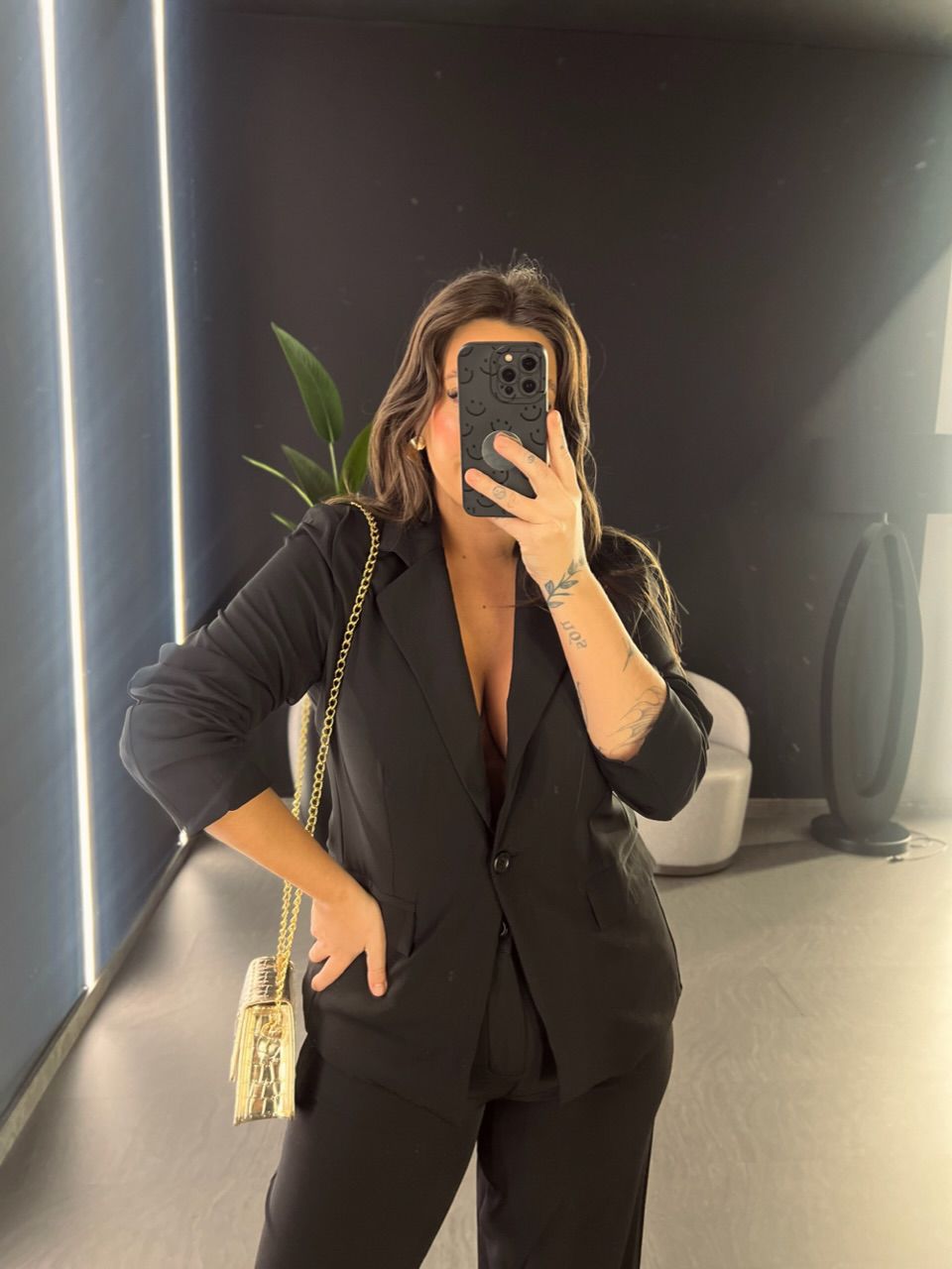 CONJUNTO ELLEN BLAZER PRETO