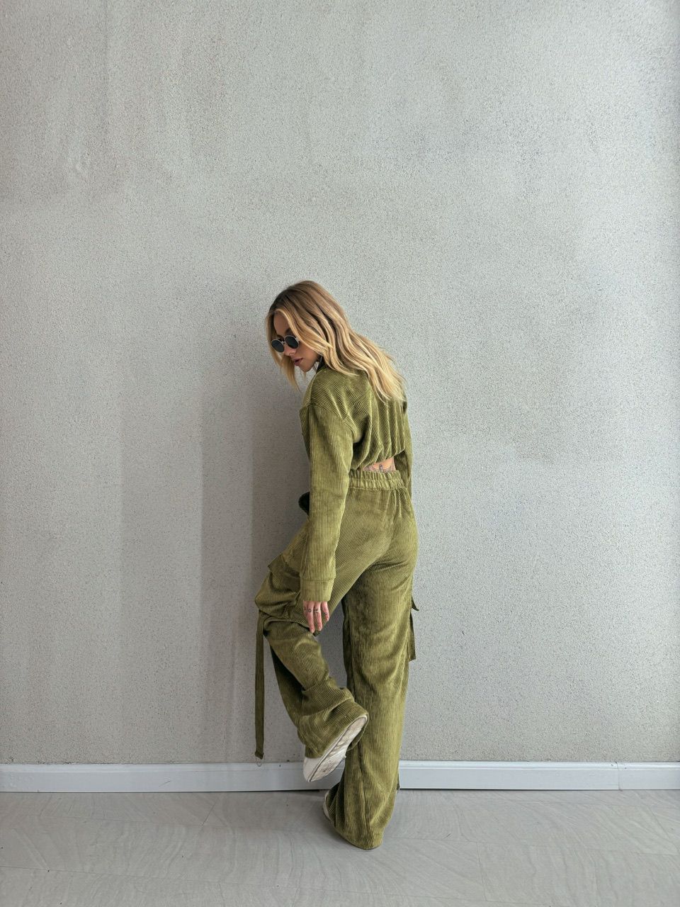 CONJUNTO CARGO COTELÊ VERDE MUSGO