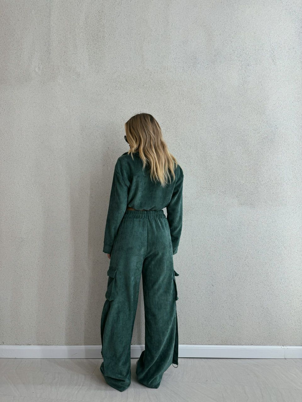 CONJUNTO CARGO COTELÊ verde