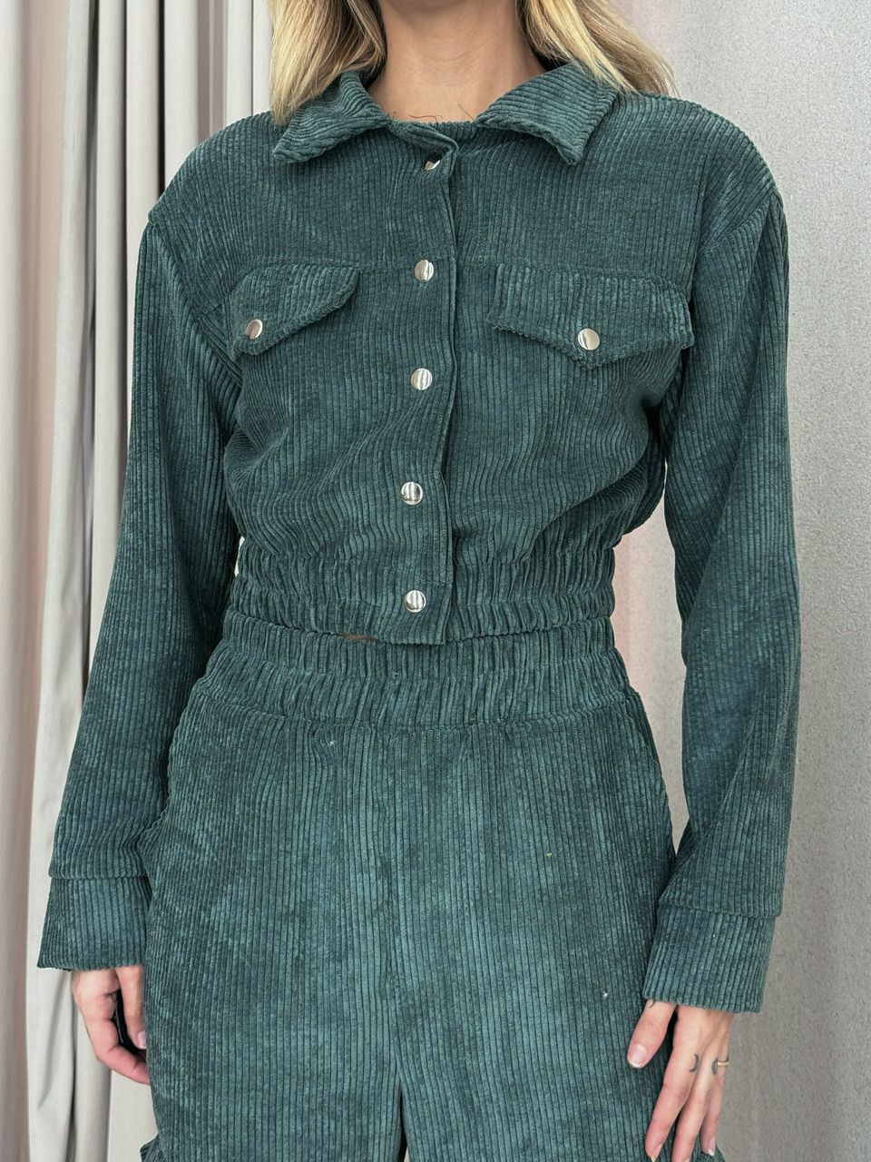CONJUNTO CARGO COTELÊ verde