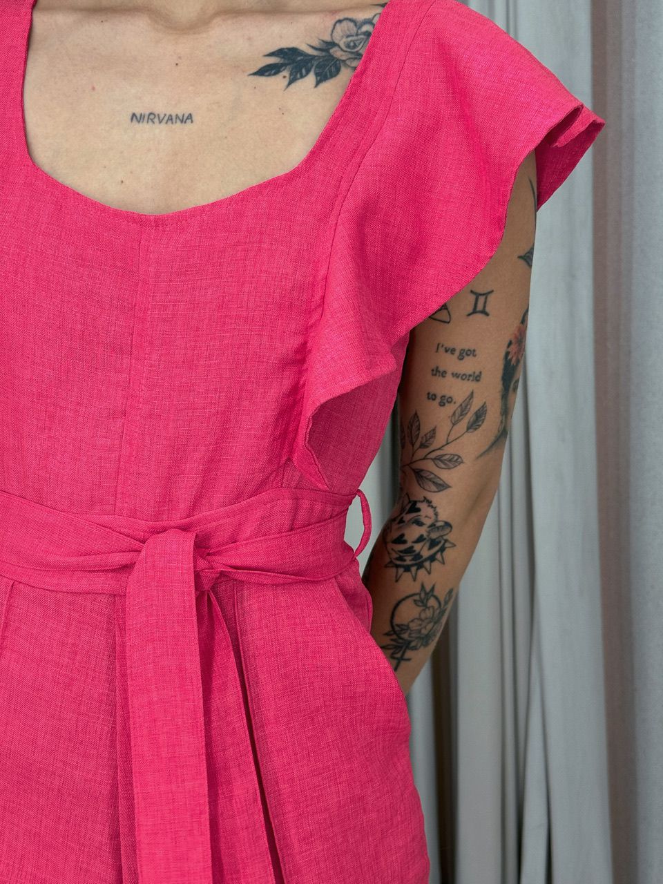 MACACÃO BEATRIZ LINHO PINK