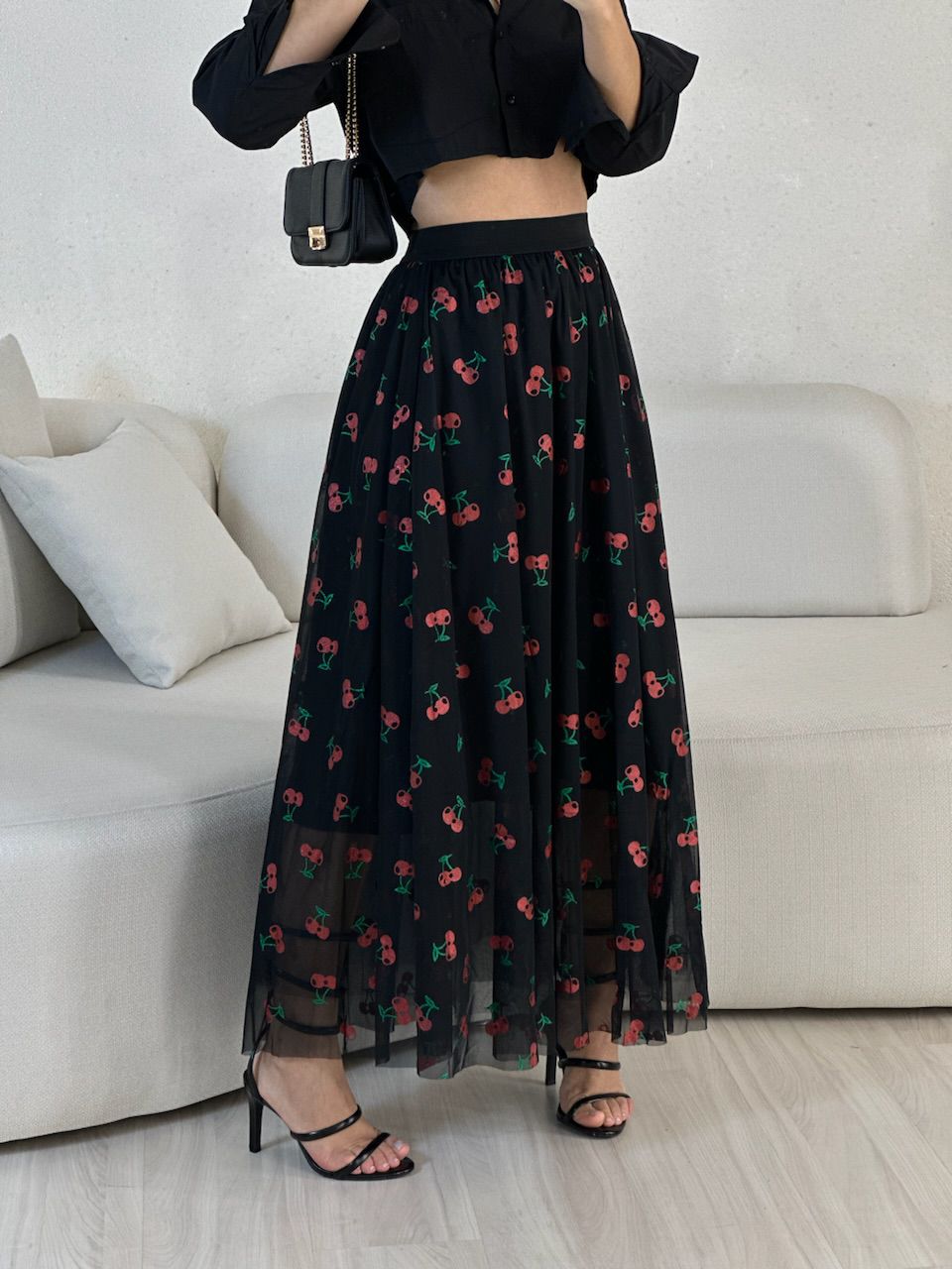 SAIA TULE CEREJA PRETA