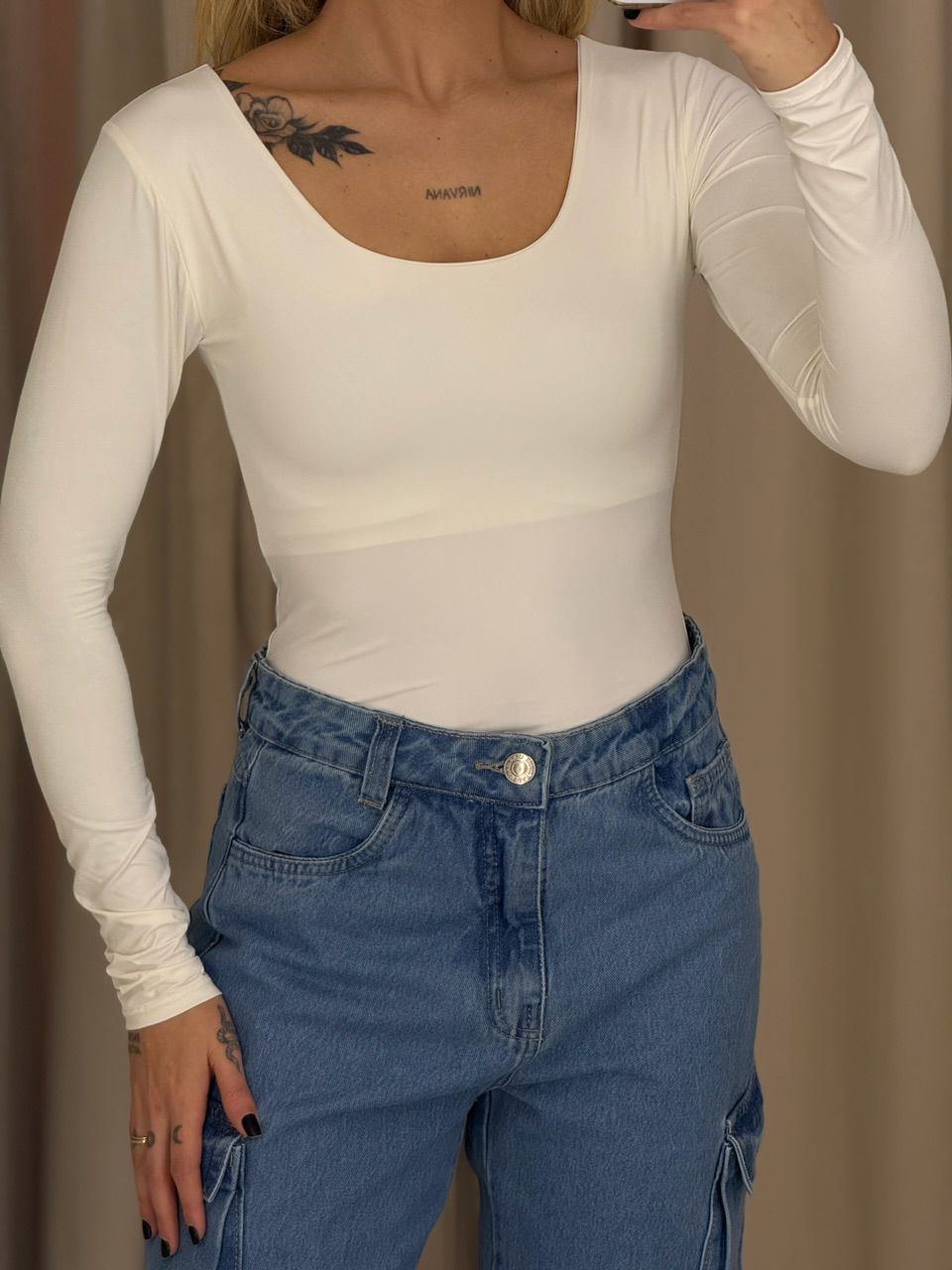 BODY GABRIELA CF MANGA LONGA OFF