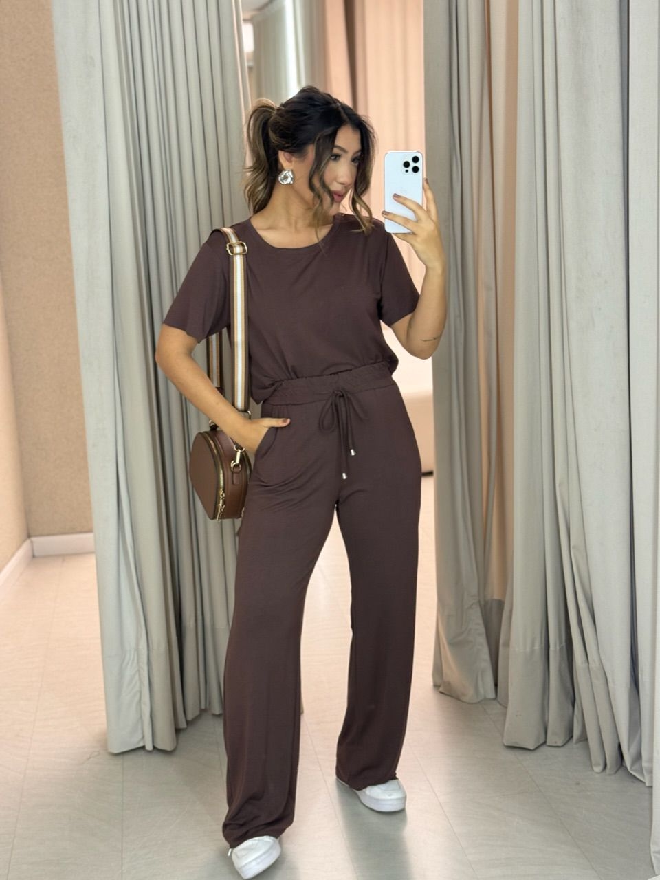 CONJUNTO CLOE CALÇA CAFÉ - 0066270160 - CAROLLA FERRARO