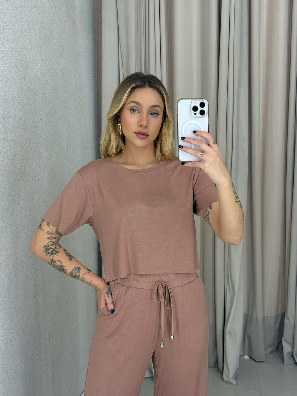 CONJUNTO CLOE CALÇA NUDE
