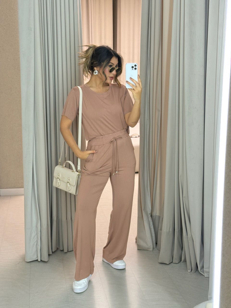 CONJUNTO CLOE CALÇA NUDE - 0066270049 - CAROLLA FERRARO