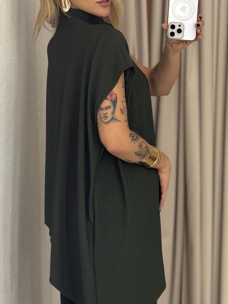 CONJUNTO MARIA JULIA BLUSA ASSIMÉTRICA VERDE