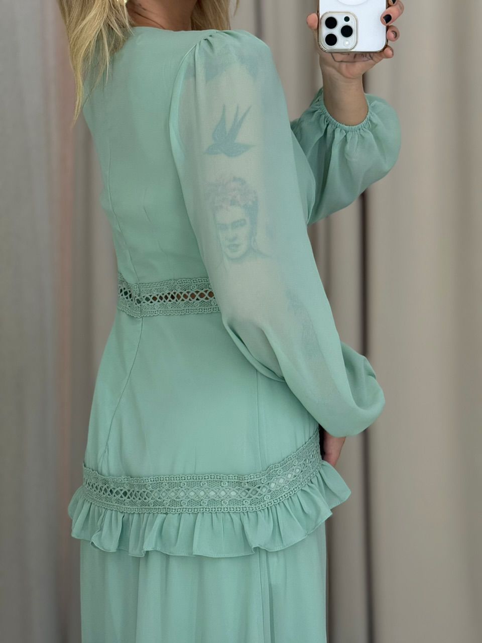 VESTIDO MAGALI LONGO VERDE