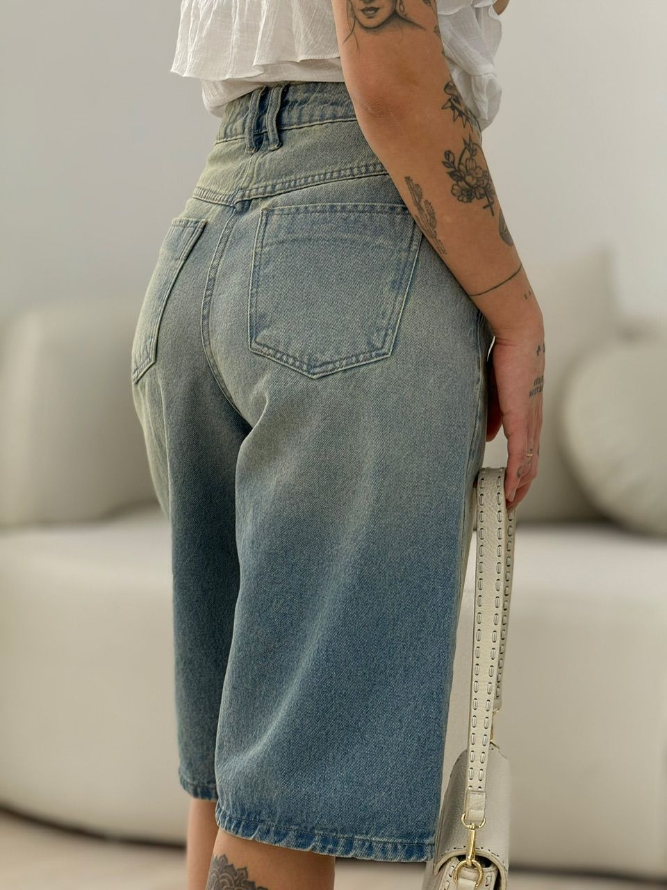 BERMUDA BEATRIZ WIDE JEANS