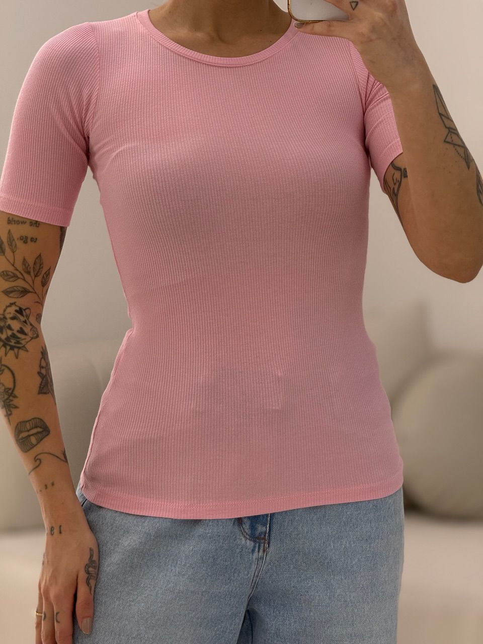 BLUSA ANANDA BASIC ROSA