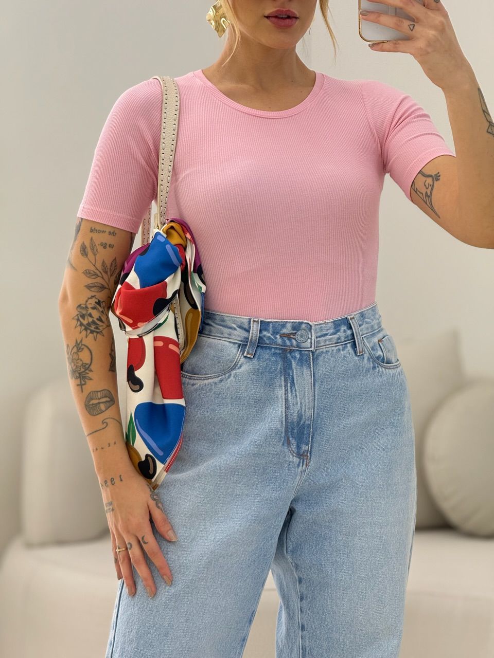 BLUSA ANANDA BASIC ROSA