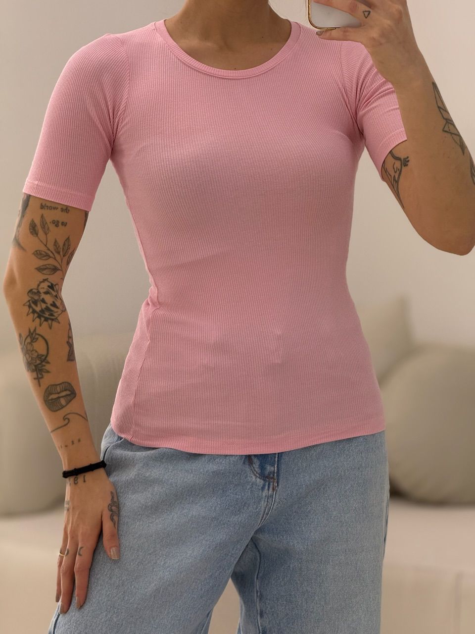 BLUSA ANANDA BASIC ROSA
