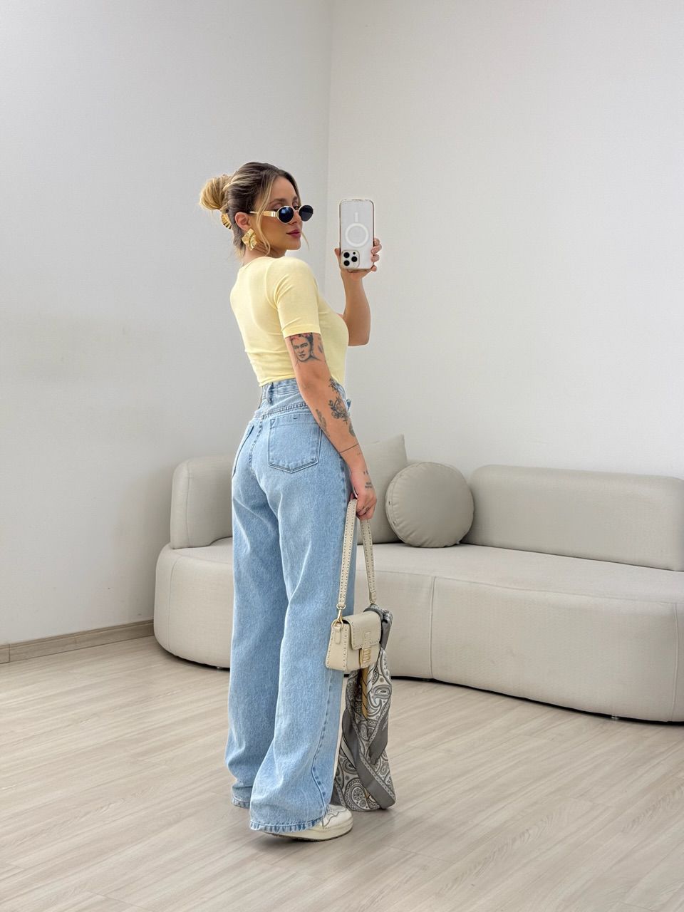 BLUSA ANANDA BASIC YELLOW BUTTER