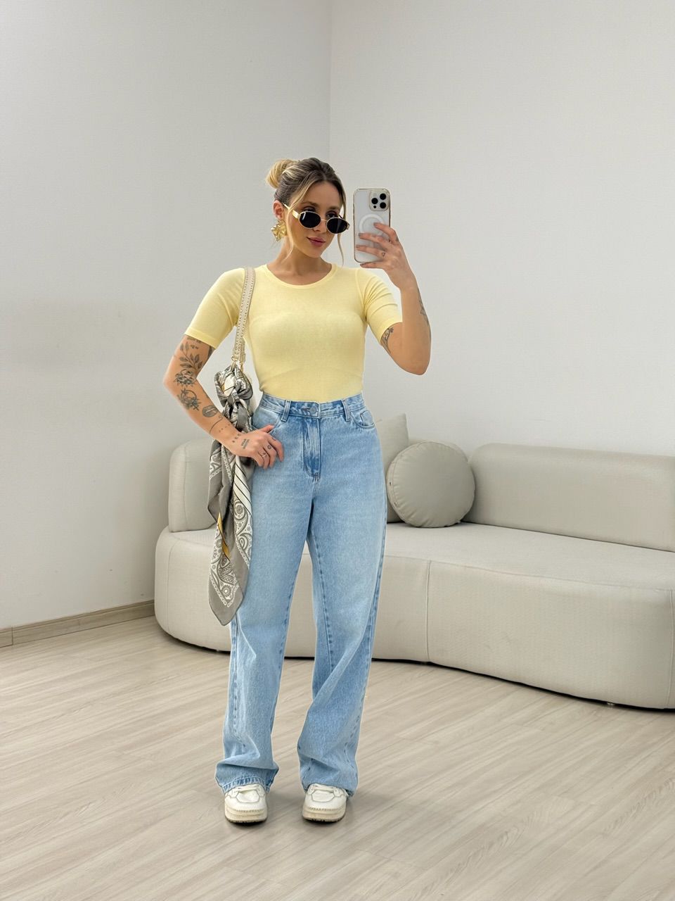 BLUSA ANANDA BASIC YELLOW BUTTER