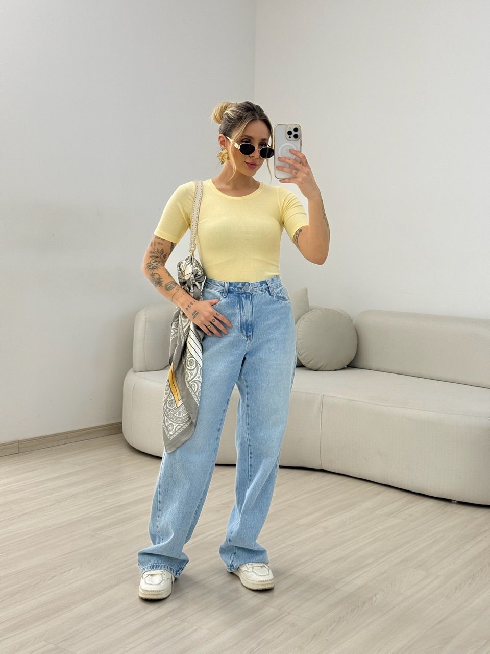 BLUSA ANANDA BASIC YELLOW BUTTER