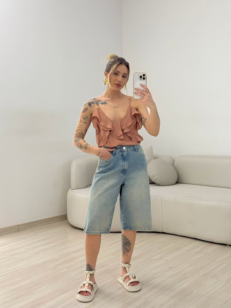 BLUSA TAIS ALÇA CAPUCCINO 