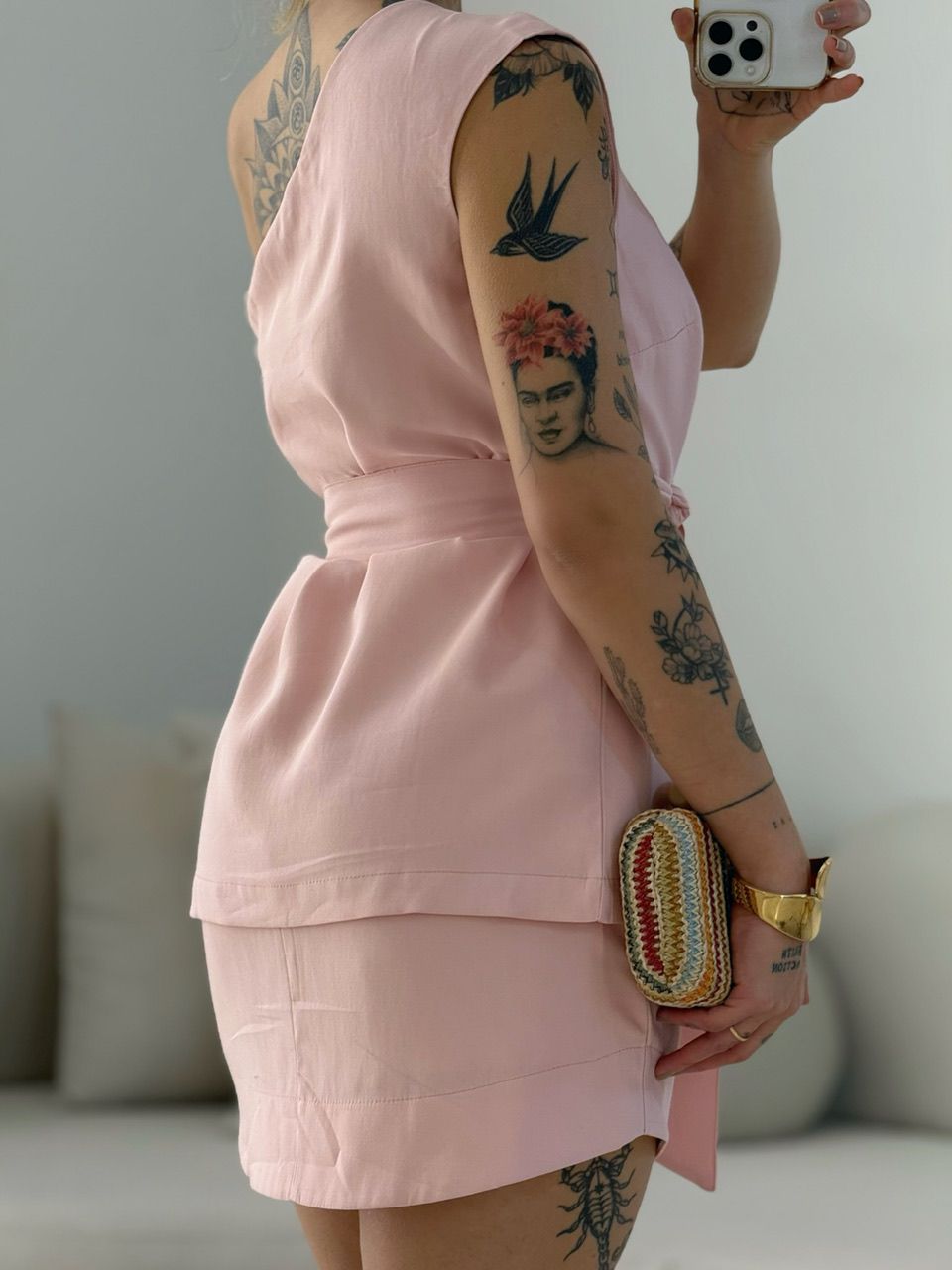 CONJUNTO ADRIANA NULA MANGA BABY PINK