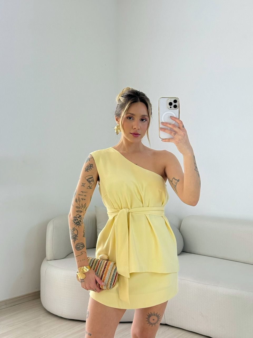 CONJUNTO ADRIANA NULA MANGA YELLOW BUTTER - 006735... - CAROLLA FERRARO