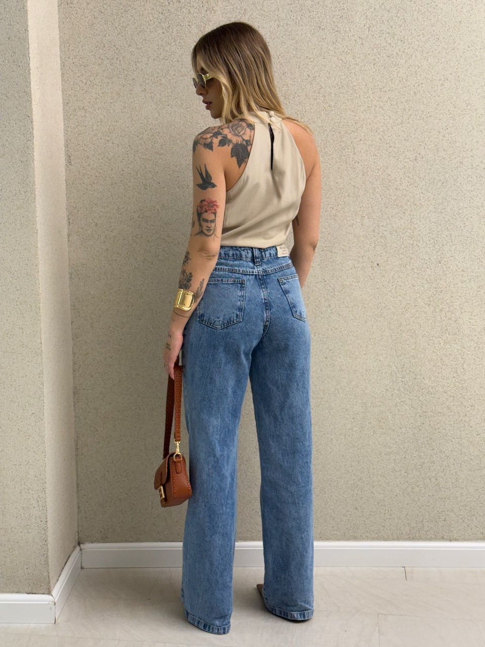 BLUSA LEONORA FRENTE ÚNICA NUDE