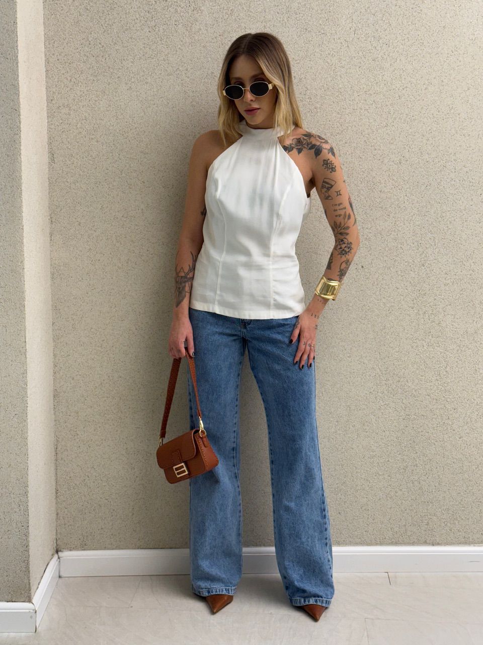 BLUSA LEONORA FRENTE ÚNICA OFF