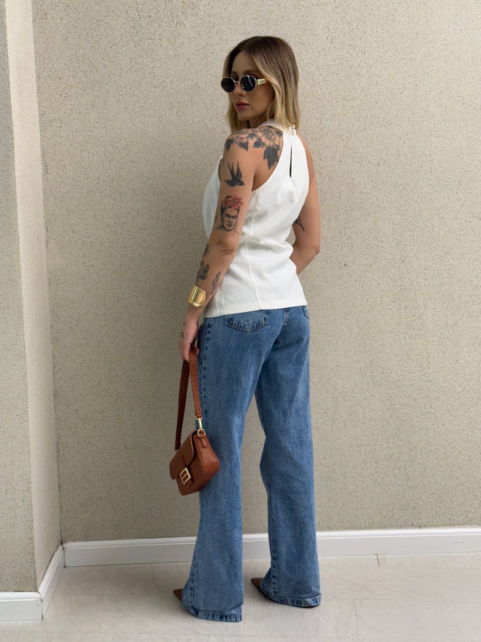 BLUSA LEONORA FRENTE ÚNICA OFF