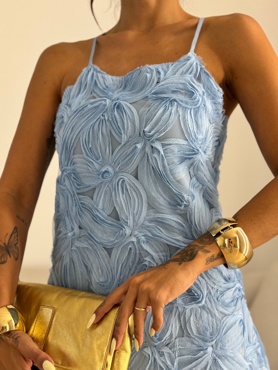 VESTIDO FRIDA FLORES AZUL