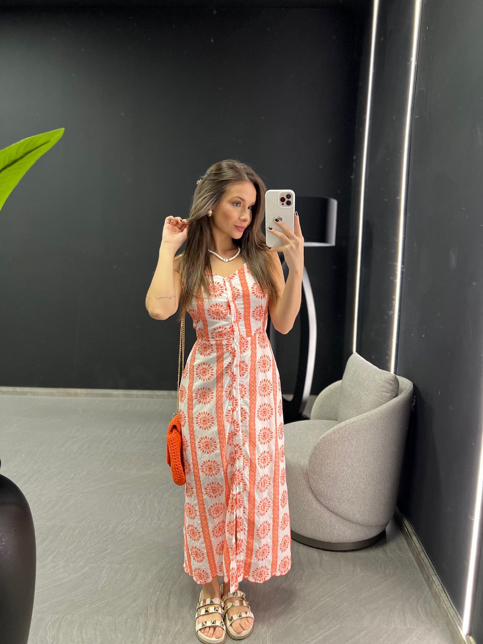 VESTIDO ROBERTA LAISE LARANJA