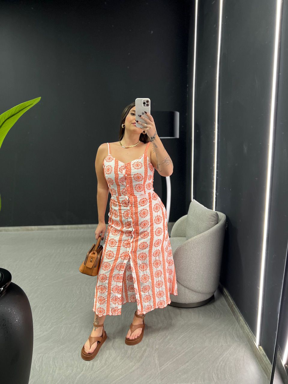VESTIDO ROBERTA LAISE LARANJA