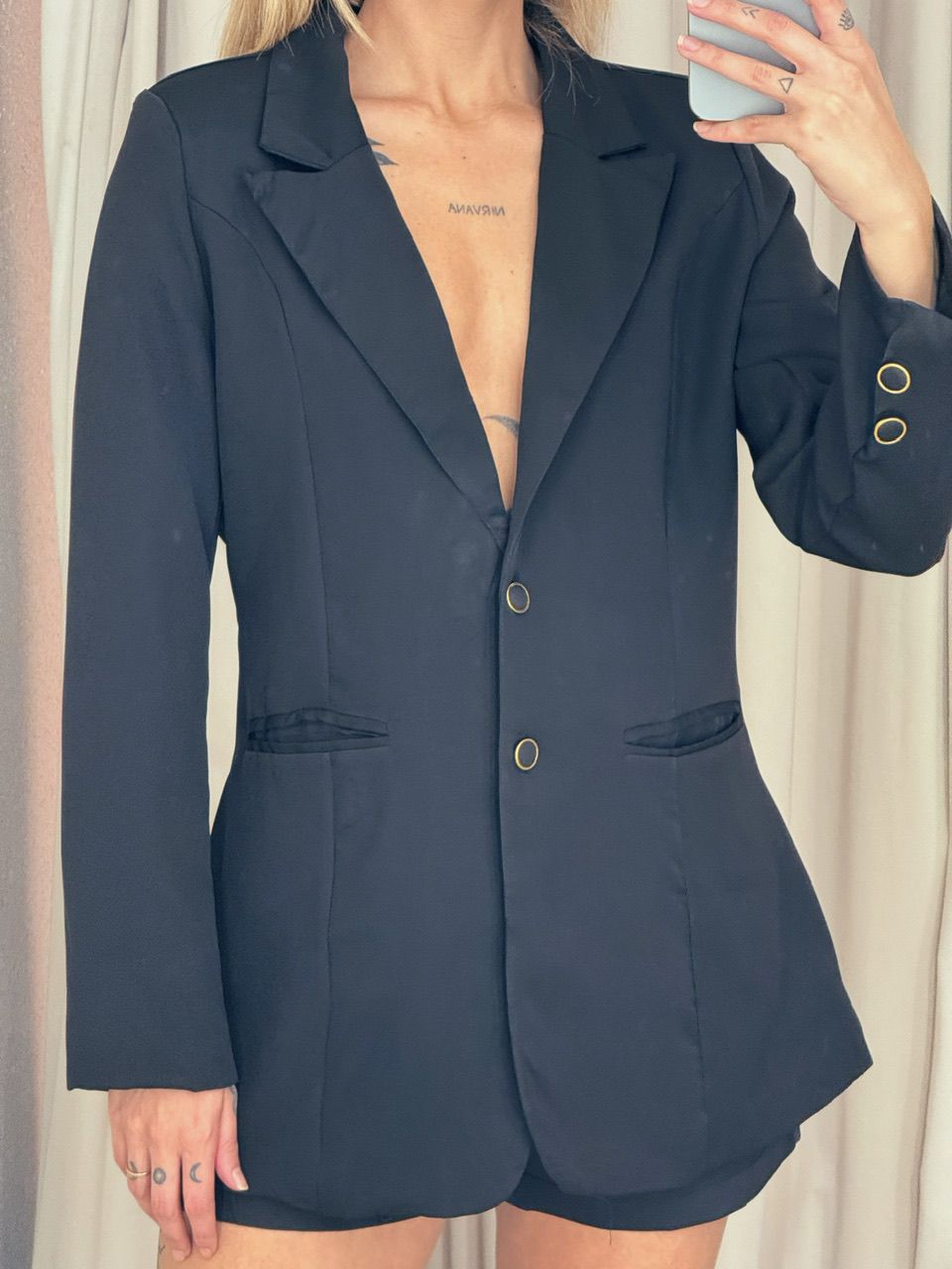 CONJUNTO ANTÔNIA BLAZER PRETO
