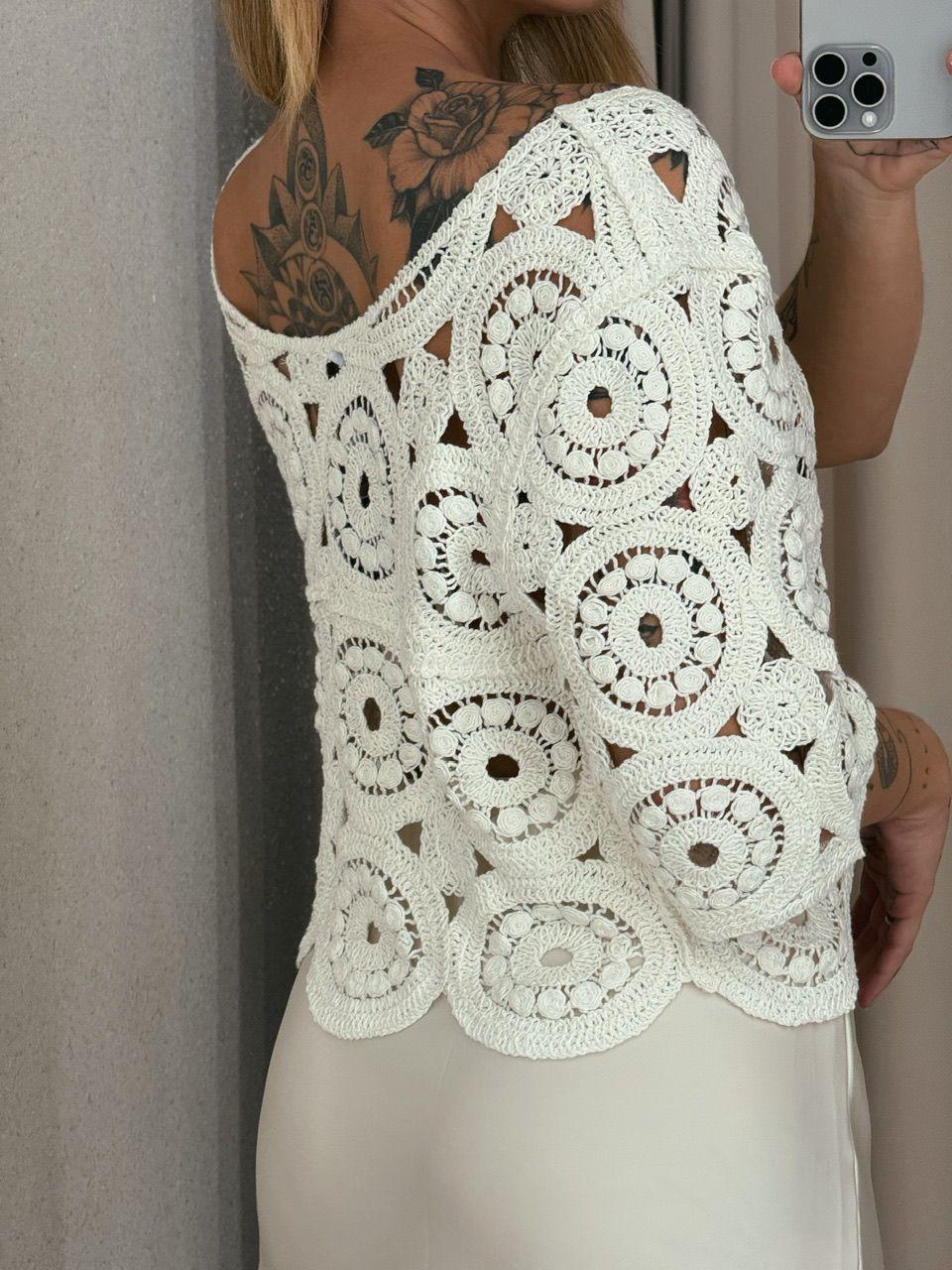 CROPPED BETINA CROCHÊ OFF