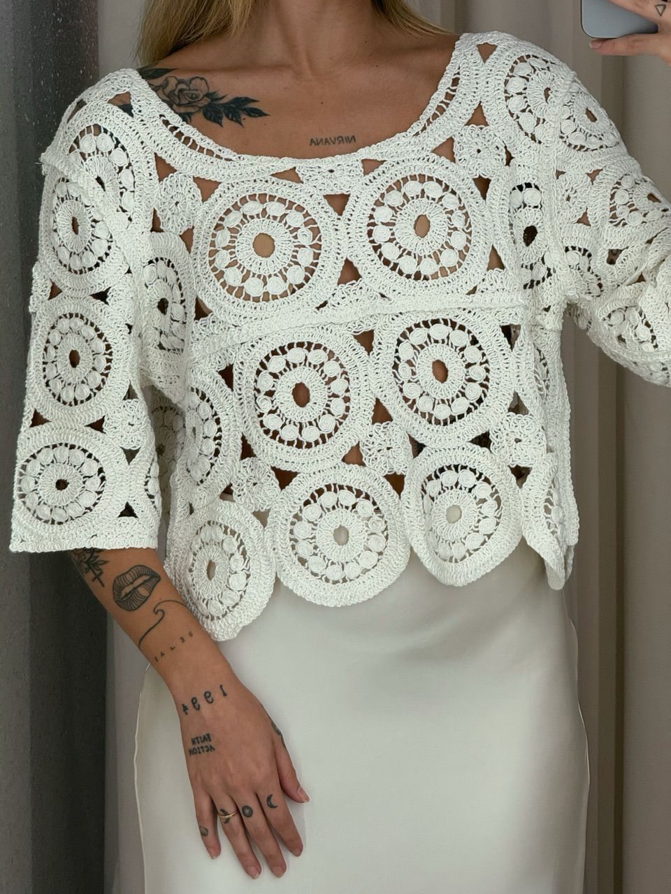 CROPPED BETINA CROCHÊ OFF
