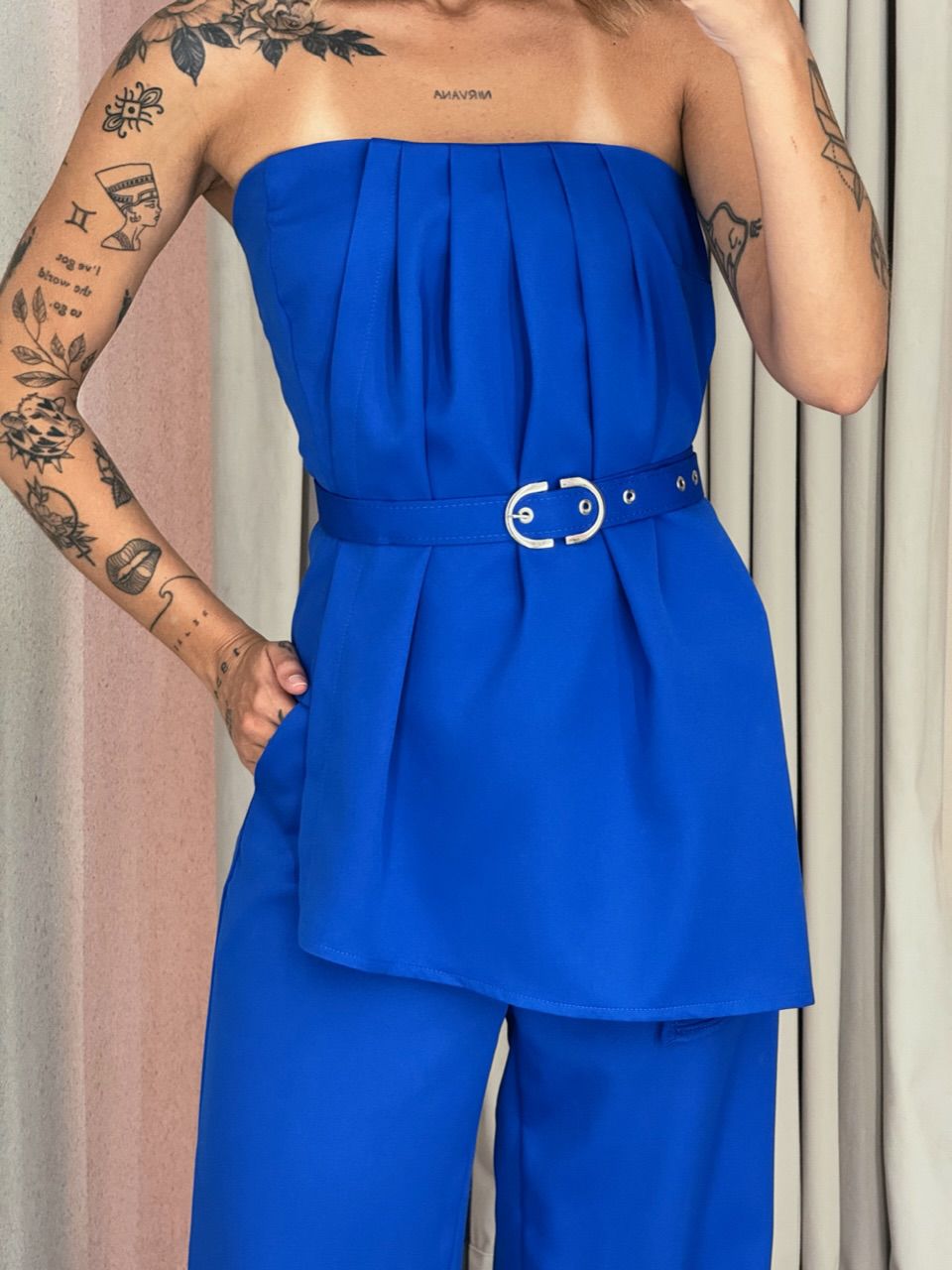 CONJUNTO MONICA TOMARA QUE CAIA AZUL