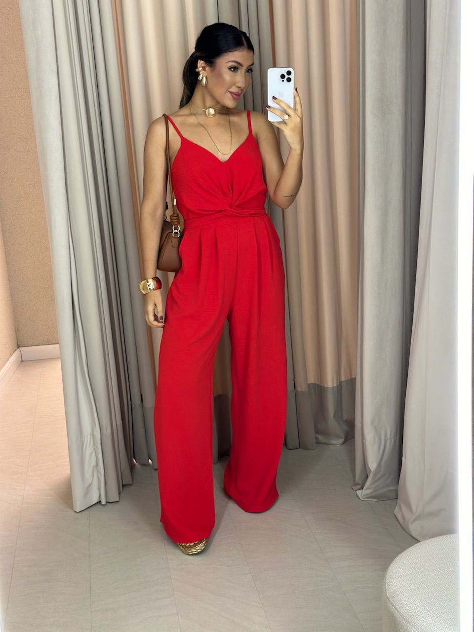 MACACÃO JESSICA AMARRAÇÃO VERMELHO