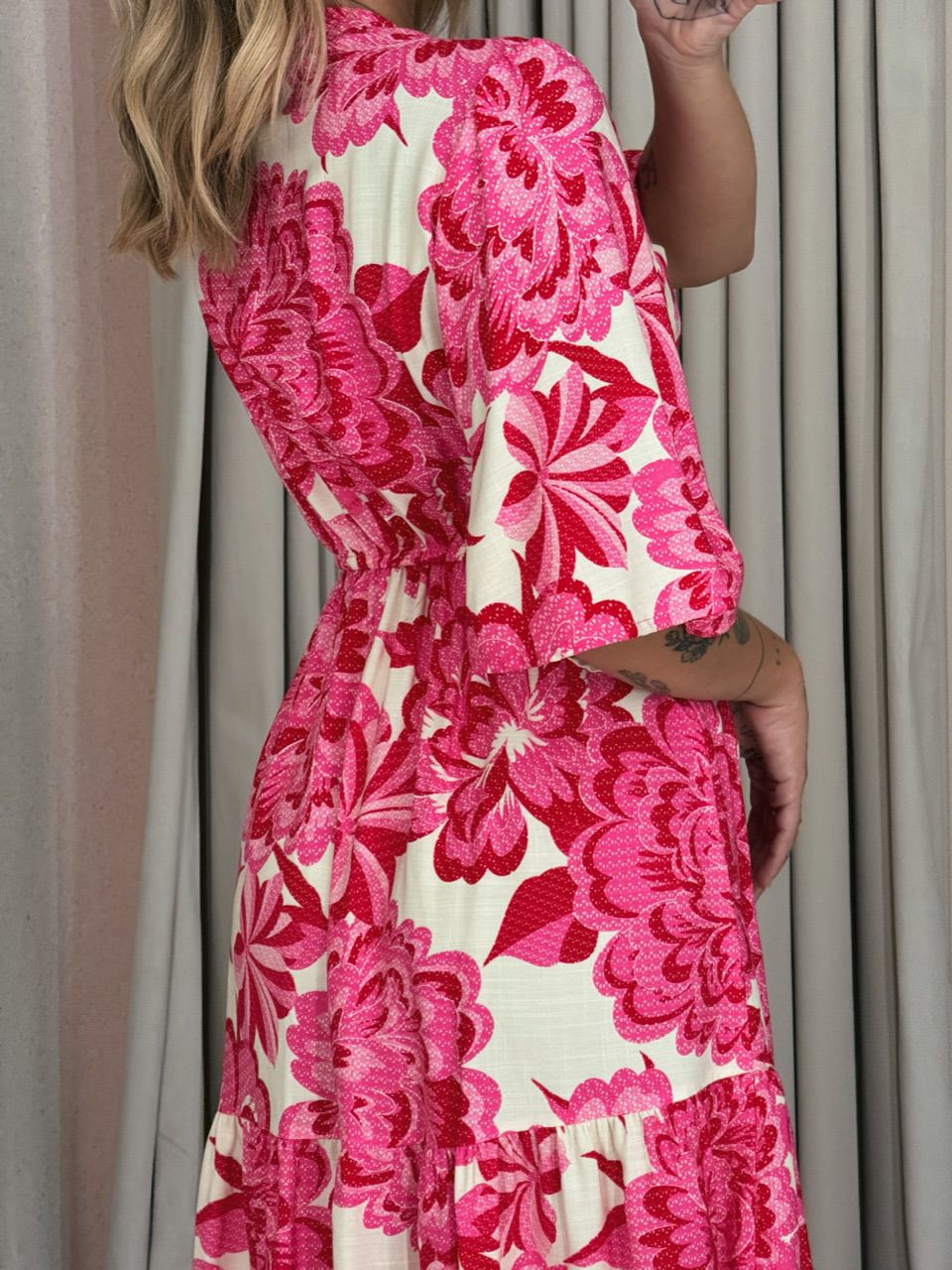 VESTIDO MARCELA CURTO ROSA