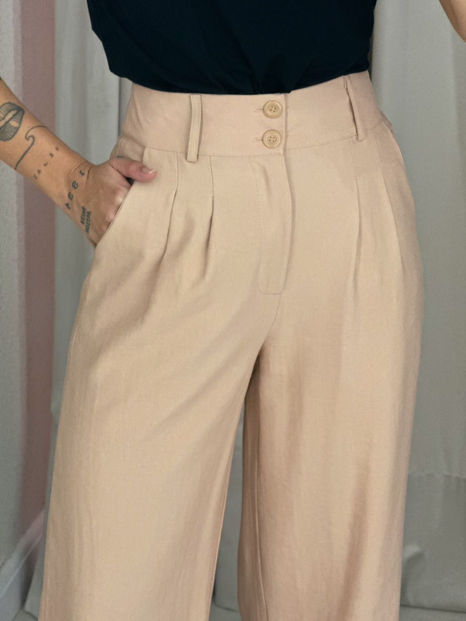CALÇA EVELYN PANTALONA Nude