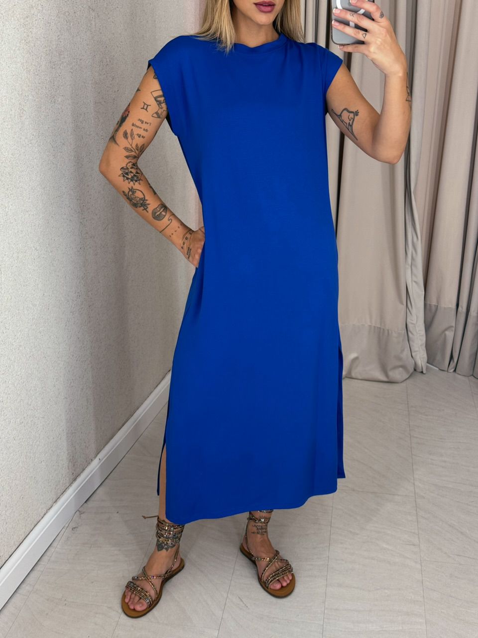 VESTIDO AUGUSTA MUSCLE azul