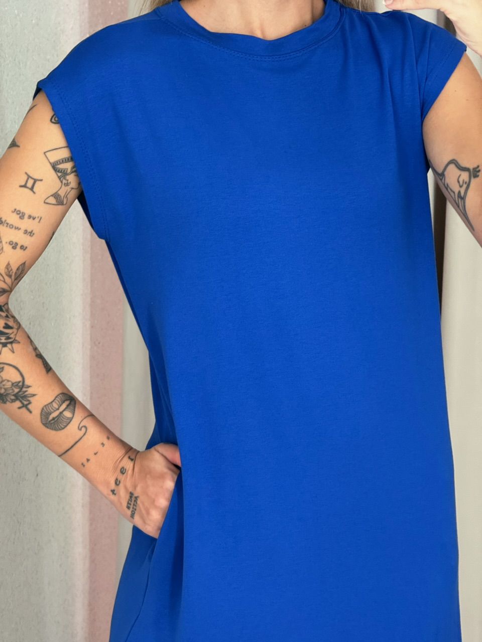 VESTIDO AUGUSTA MUSCLE azul